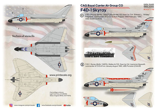 Print Scale 72425 1:72 Douglas F4D-1 Skyray