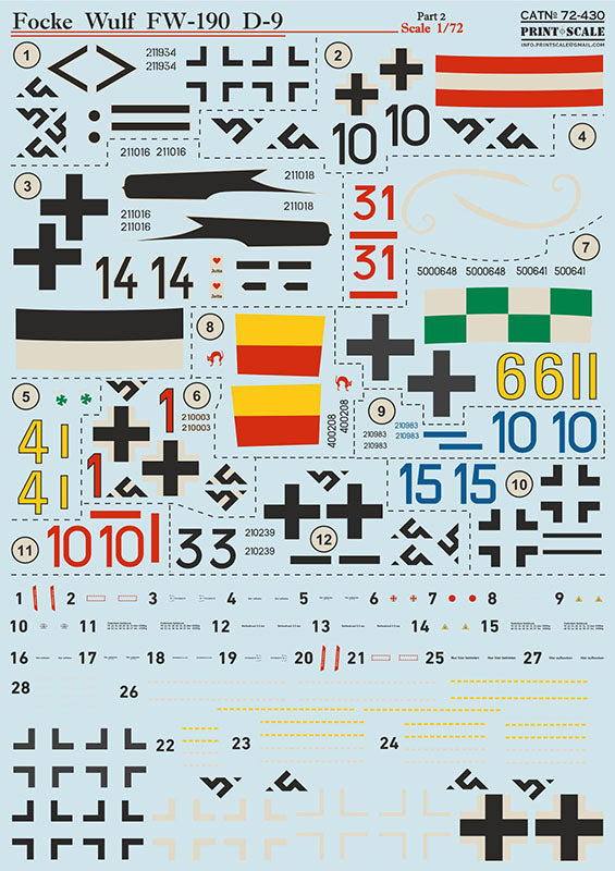 Print Scale 72430 1:72 Focke-Wulf Fw-190D-9 Part 2