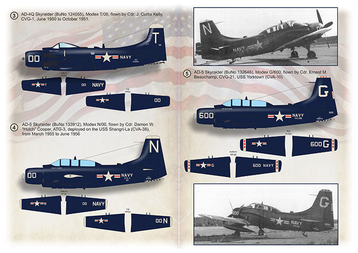 Print Scale 72432 1:72 Blue CAG SPADS! Carrier Air Group CO AD Skyraiders