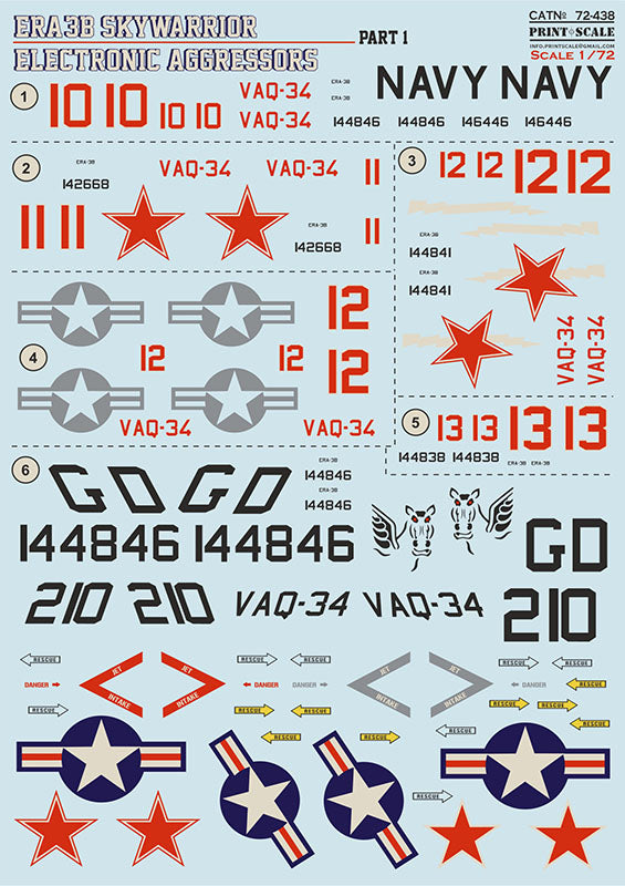 Print Scale 72438 1:72 Douglas ERA-3B Skywarrior Part 1