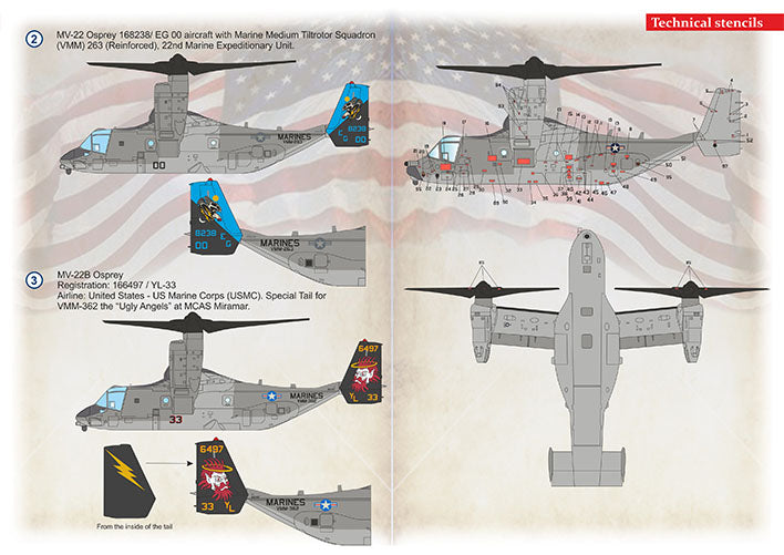 Print Scale 72439 1:72 Bell/Osprey MV-22B Osprey Part 2