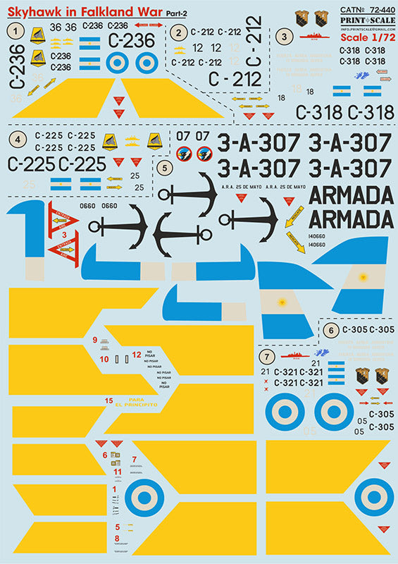 Print Scale 72440 1:72 Douglas Skyhawk in Falkland War Part 2