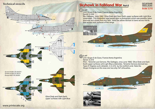 Print Scale 72440 1:72 Douglas Skyhawk in Falkland War Part 2