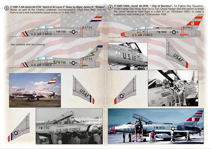 Print Scale 72442 1:72 Record-Breaking North-American F-100 Super Sabre