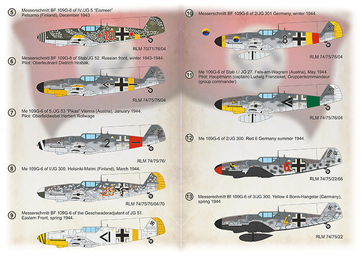 Print Scale 72455 1:72 Messerschmitt Bf-109G-6