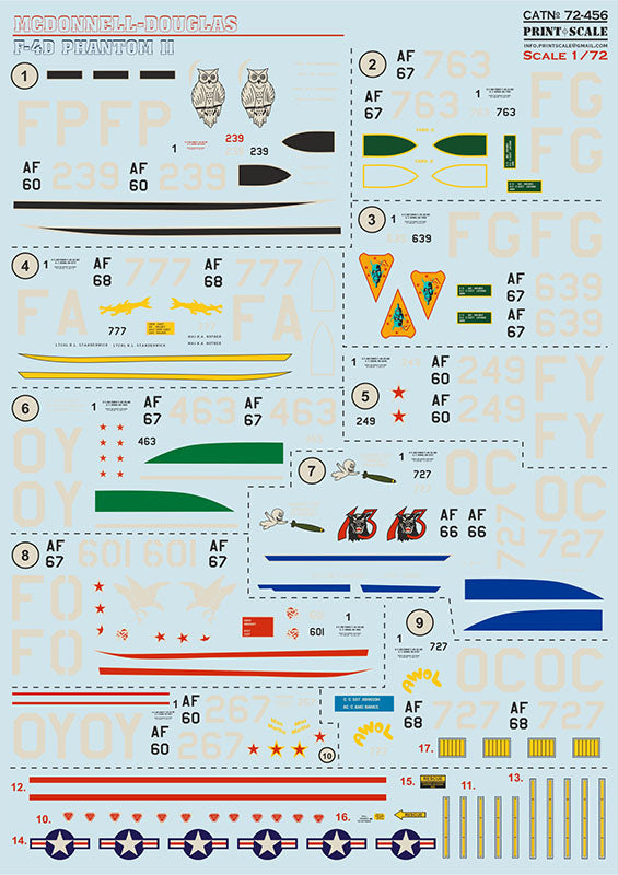 Print Scale 72456 1:72 McDonnell F-4D Phantom II