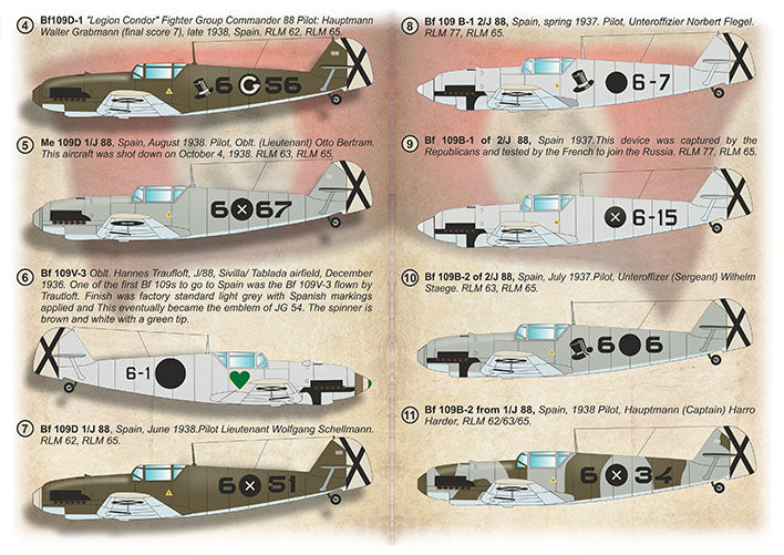 Print Scale 72-460 1:72 Messerschmitt Bf-109. Spanish War