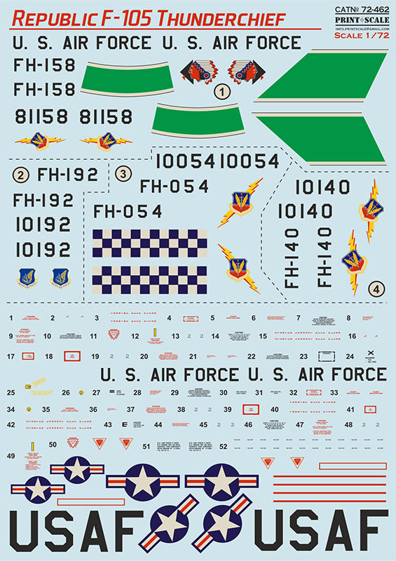 Print Scale 72462 1:72 Republic F-105 Thunderchief Part 3