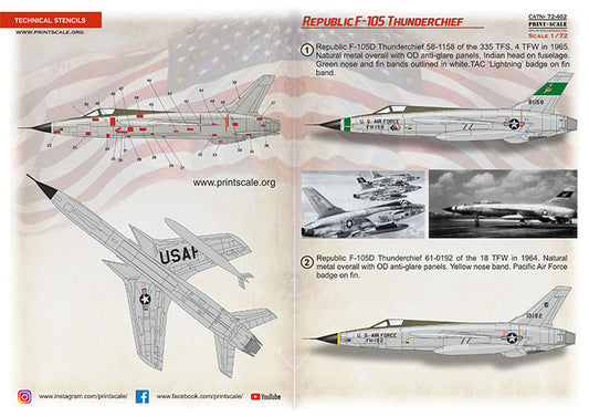 Print Scale 72462 1:72 Republic F-105 Thunderchief Part 3