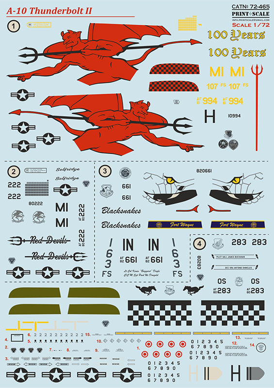 Print Scale 72465 1:72 Fairchild A-10C Thunderbolt II Part 3