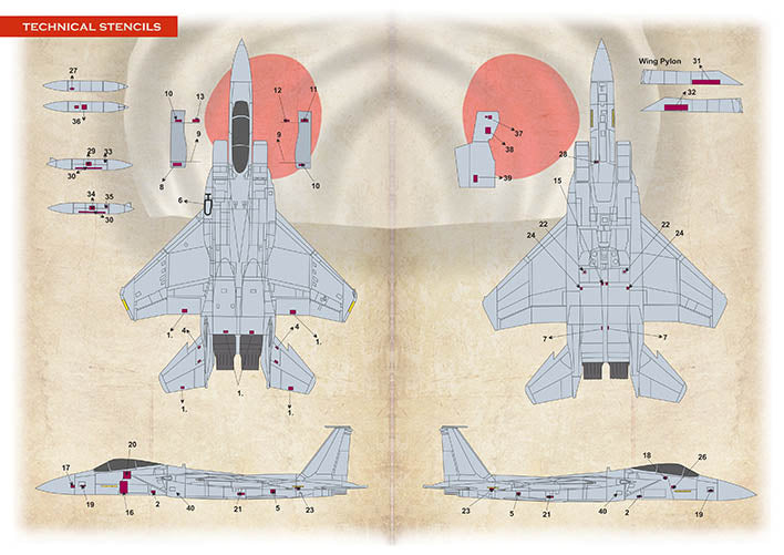 Print Scale 72470 1:72 McDonnell F-15J Eagle 60th Anniversary Part 2