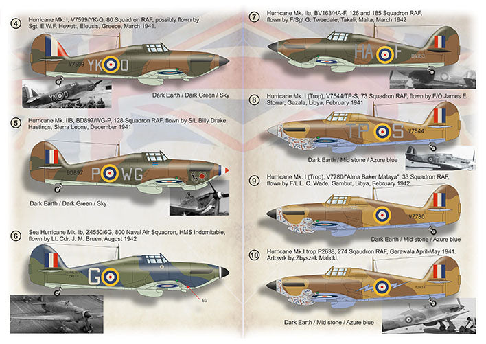 Print Scale 72472 1:72 Hawker Hurricane Aces in the Mediterranean & Africa Part 2