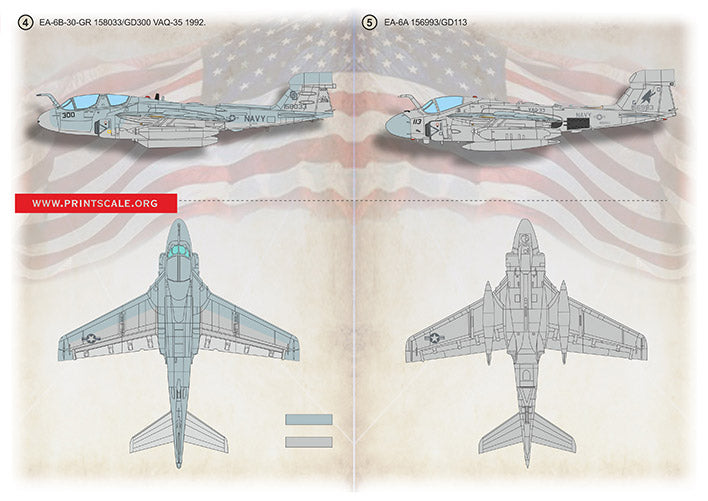 Print Scale 72474 1:72 Grumman EA-6A Intruder Electronic Aggressor