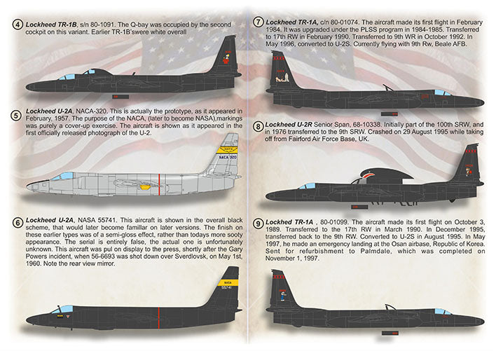 Print Scale 72475 1:72 Lockheed U-2/TR-1