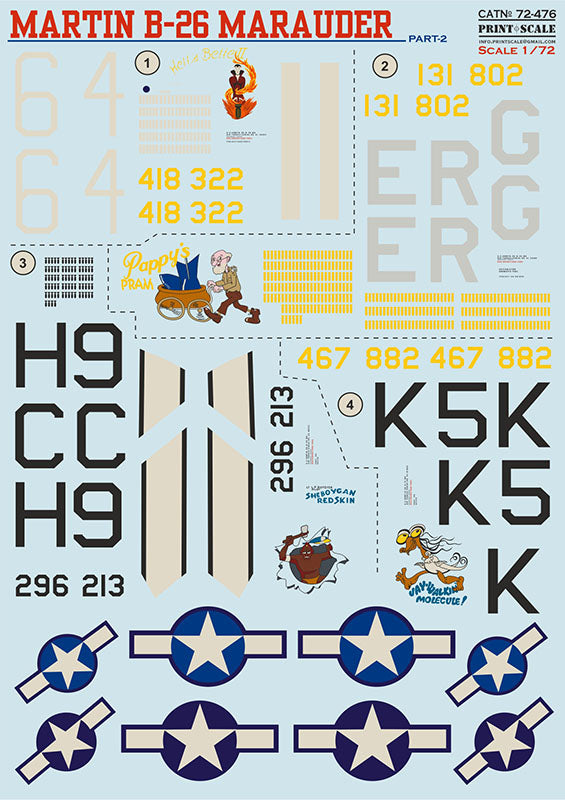 Print Scale 72476 1:72 Martin B-26 Marauder Part 2