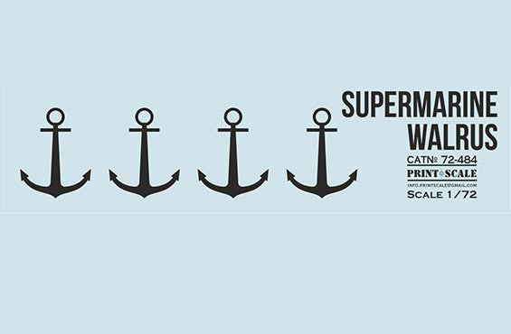 Print Scale 72484 1:72 Supermarine Walrus