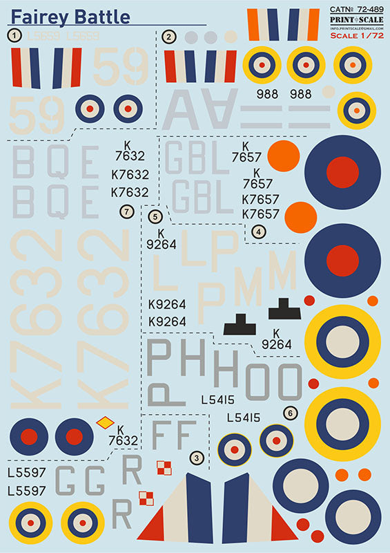 Print Scale PSL72489 1:72 Fairey Battle Part 2