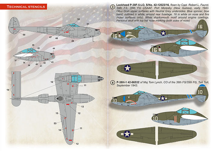 Print Scale 72-499 1:72 Lockheed P-38 Lightning