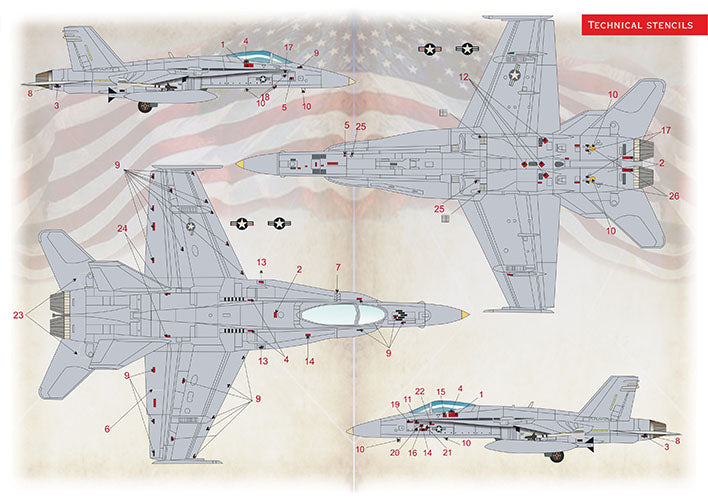 Print Scale 72-500 1:72 McDonnell-Douglas F/A-18A