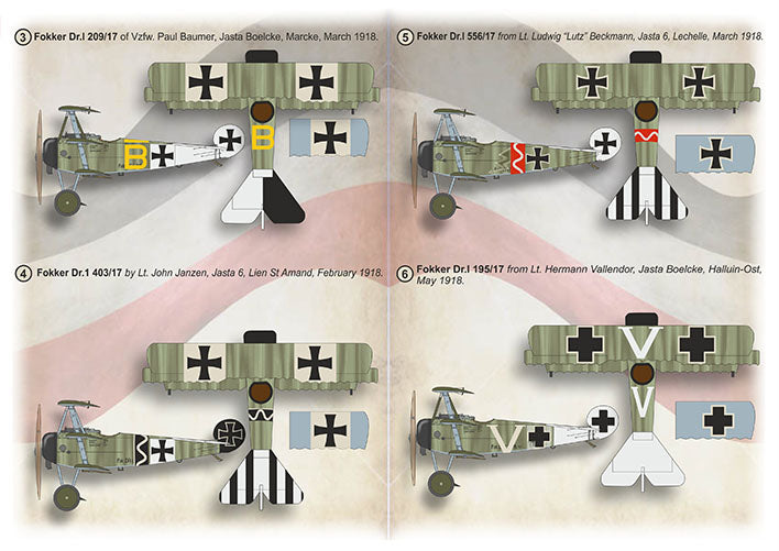 Print Scale 72-504 1:72 Fokker Dr.I Triplane