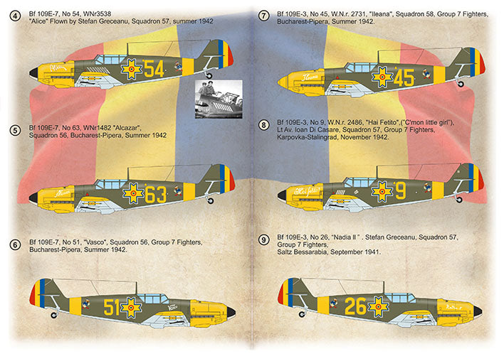 Print Scale 72-508 1:72 Messerschmitt Bf-109 Romanians Part 2