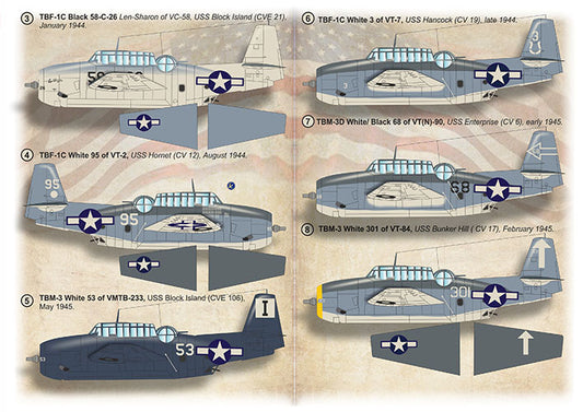 Print Scale 72-511 1:72 TBF-TBM Avenger Units of World War II