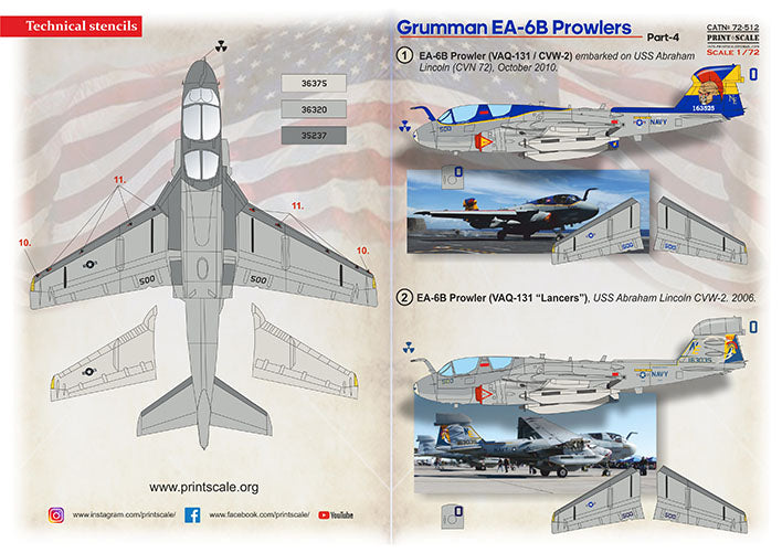 Print Scale 72-512 1:72 EA-6 Prowler Part 4