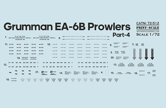 Print Scale 72-512 1:72 EA-6 Prowler Part 4