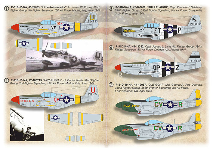 Print Scale 72515 1:72 North-America P-51 Mustang Aces Over Europe. Part 11