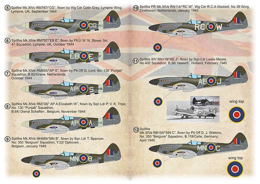 Print Scale 72-517 1:72 Supermarine Spitfire Mk.XIV 'High Backs' Over Europe