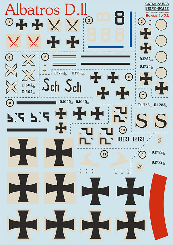 Print Scale 72528 1:72 Albatros D.II