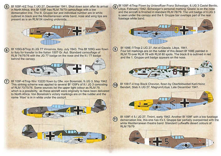 Print Scale 72533 1:72 Messerschmitt Bf-109 Tropical