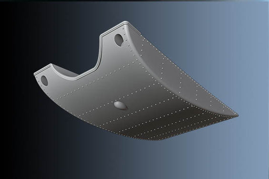 Print Scale PSR72030 1:72 Supermarine Spitfire Slipper Drop Tank – 30 Gallons, 2pc