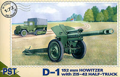 PST 72031 1:72 D-1 152mm Howitzer with Soviet ZIS-42 Half-Truck