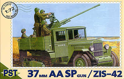 PST 72033 1:72 61-K 37mm AASP Gun on Soviet ZIS-42