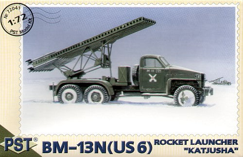 PST 72041 1:72 Soviet BM-13N on US6 Chassis Katjusha Rocket Launcher