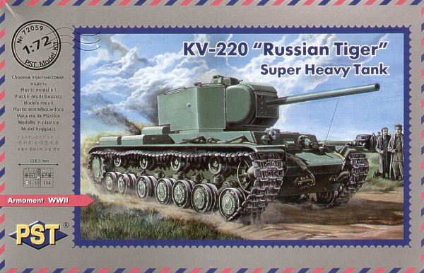 PST 72059 1:72 Soviet KV-220 Tiger Heavy Tank