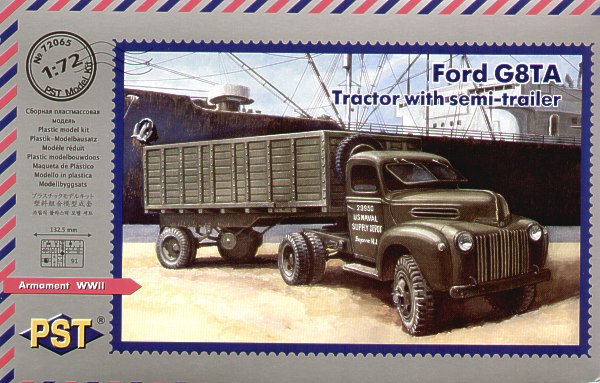 PST 72065 1:72 Ford G8TA Tractor with Semi-Trailer