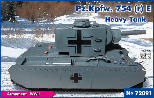 PST 72091 1:72 Pz.Kpfw.753(r) E Heavy Tank