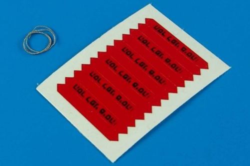 Aerobonus 320011 1:32 Remove Before Flight Flags - IDF - Black Lettering