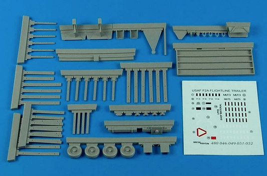 Aerobonus 480049 1:48 USAF F-2A flightline trailer (steel platform with rack)