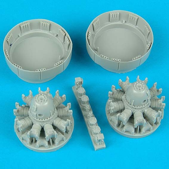 Quickboost (by Aires) 48062 1:48 Douglas A-26B/A-26C Invader Engines