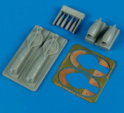 Quickboost (by Aires) 48463 1:48 Lockheed P-38J Lightning update turbo & air intakes