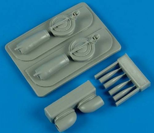 Quickboost (by Aires) 48467 1:48 Lockheed P-38F Lightning air intakes & B-33 supercharger