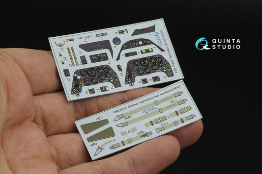 Quinta Studio QD24029 1:24 Messerschmitt Bf-109G-5/G-6 3D-Printed & coloured Interior