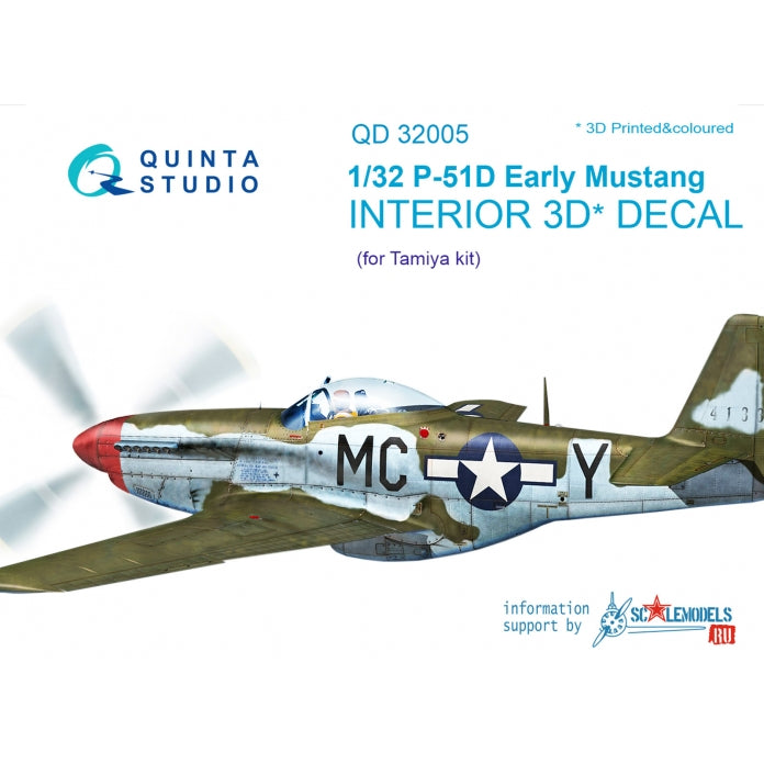 Quinta Studio QD32005 1:32 North-American P-51D Mustang (Early)