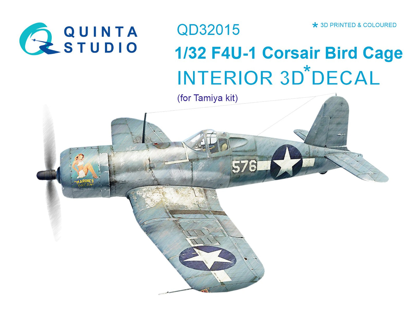 Quinta Studio QD32015 1:32 Vought F4U-1 Corsair (Bird cage)