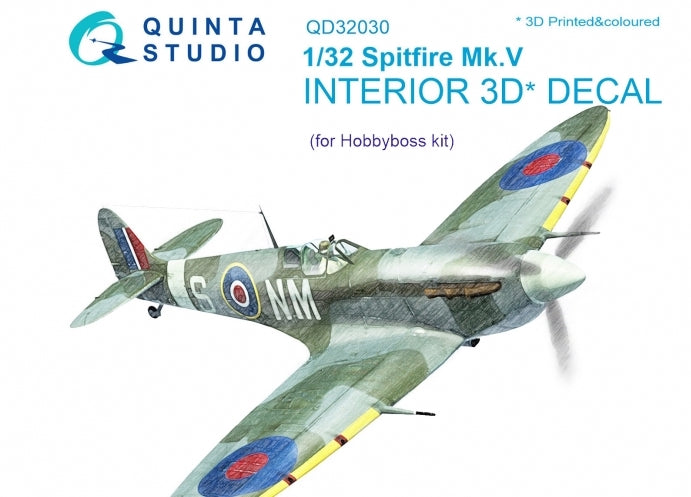 Quinta Studio QD32030 1:32 Supermarine Spitfire Mk.V