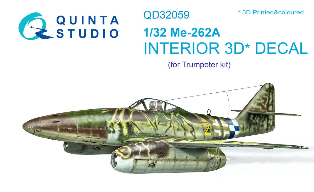 Quinta Studio QD32059 1:32 Messerschmitt Me-262A-1a