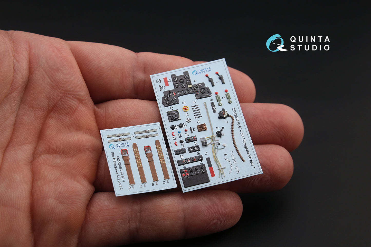 Quinta Studio QD32066 1:32 Kawasaki Ki-61-I Hien (3D-Printed) & coloured Interior on decal paper
